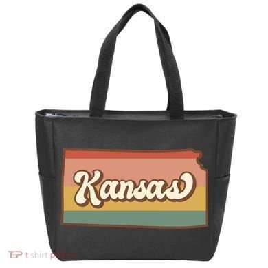 Retro Kansas Tote Bag