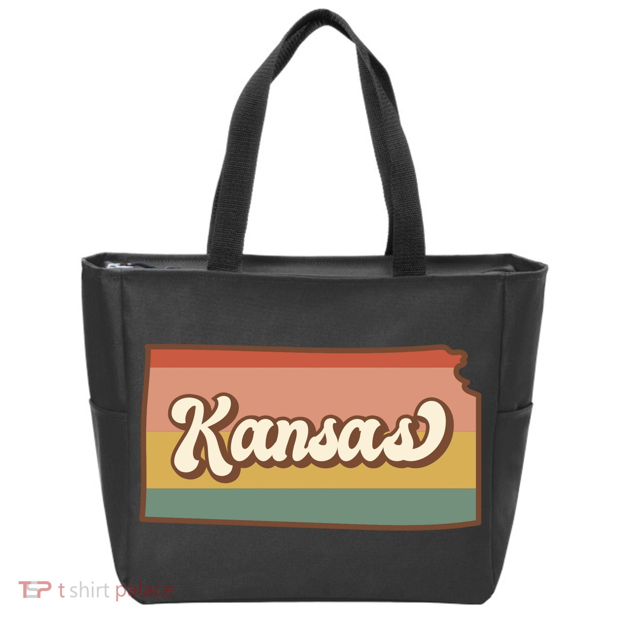 Retro Kansas Tote Bag