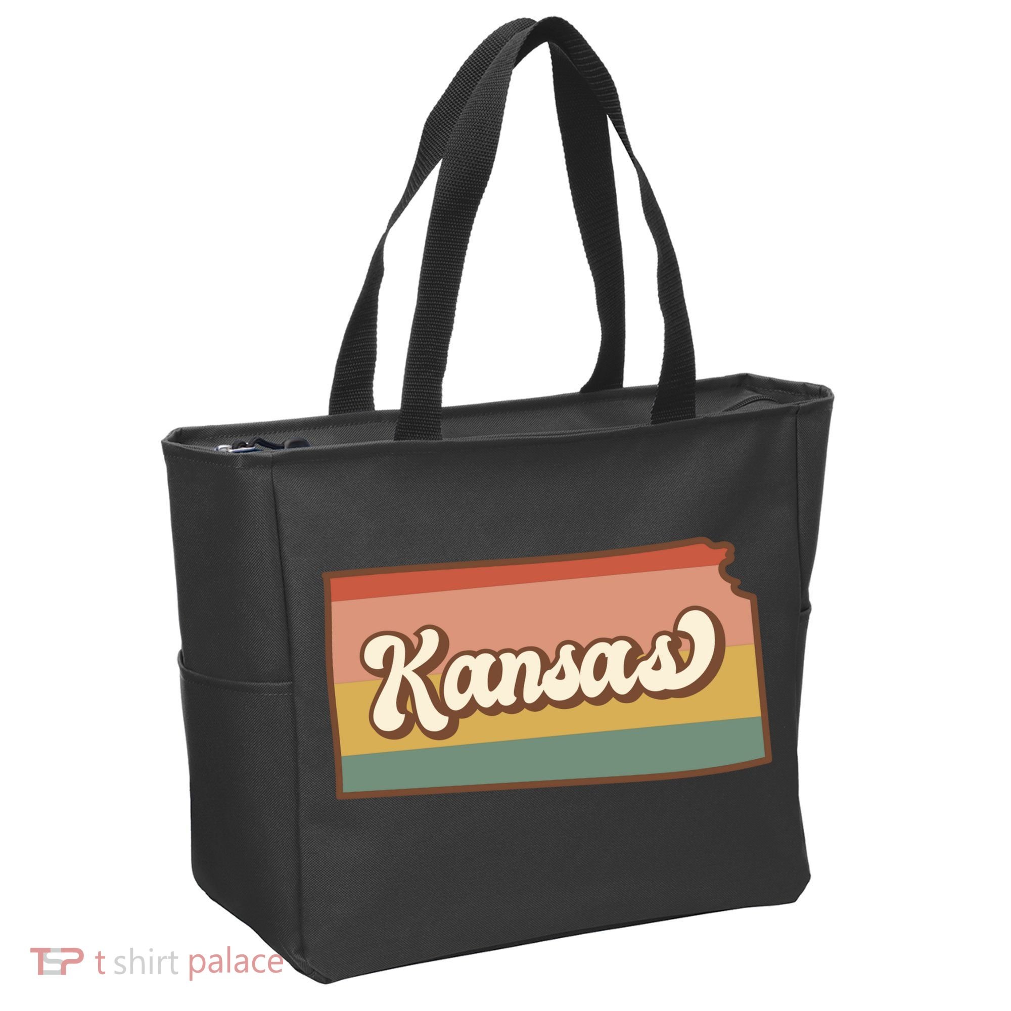 Retro Kansas Tote Bag