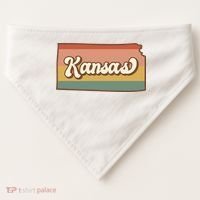 Retro Kansas USA-Made Doggie Bandana thumb 0