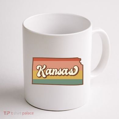 Retro Kansas Coffee Mug back