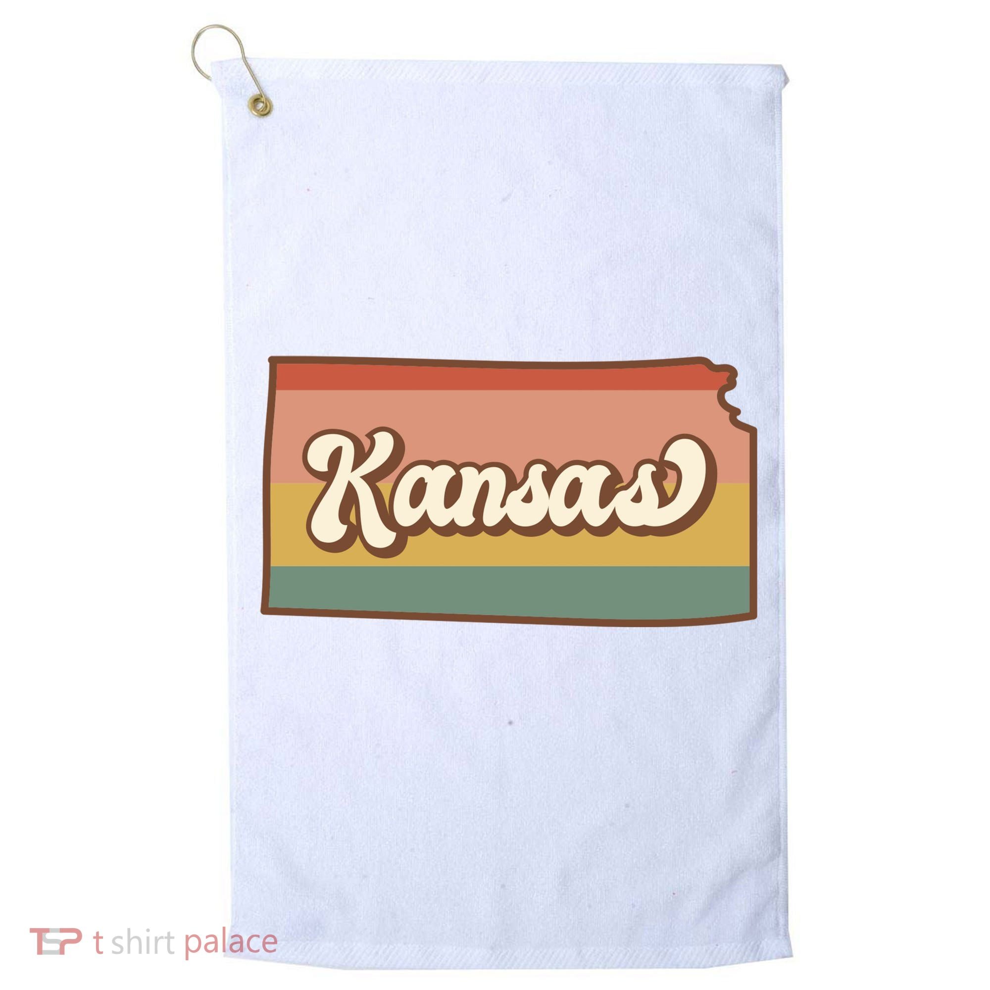 Retro Kansas Golf Towel