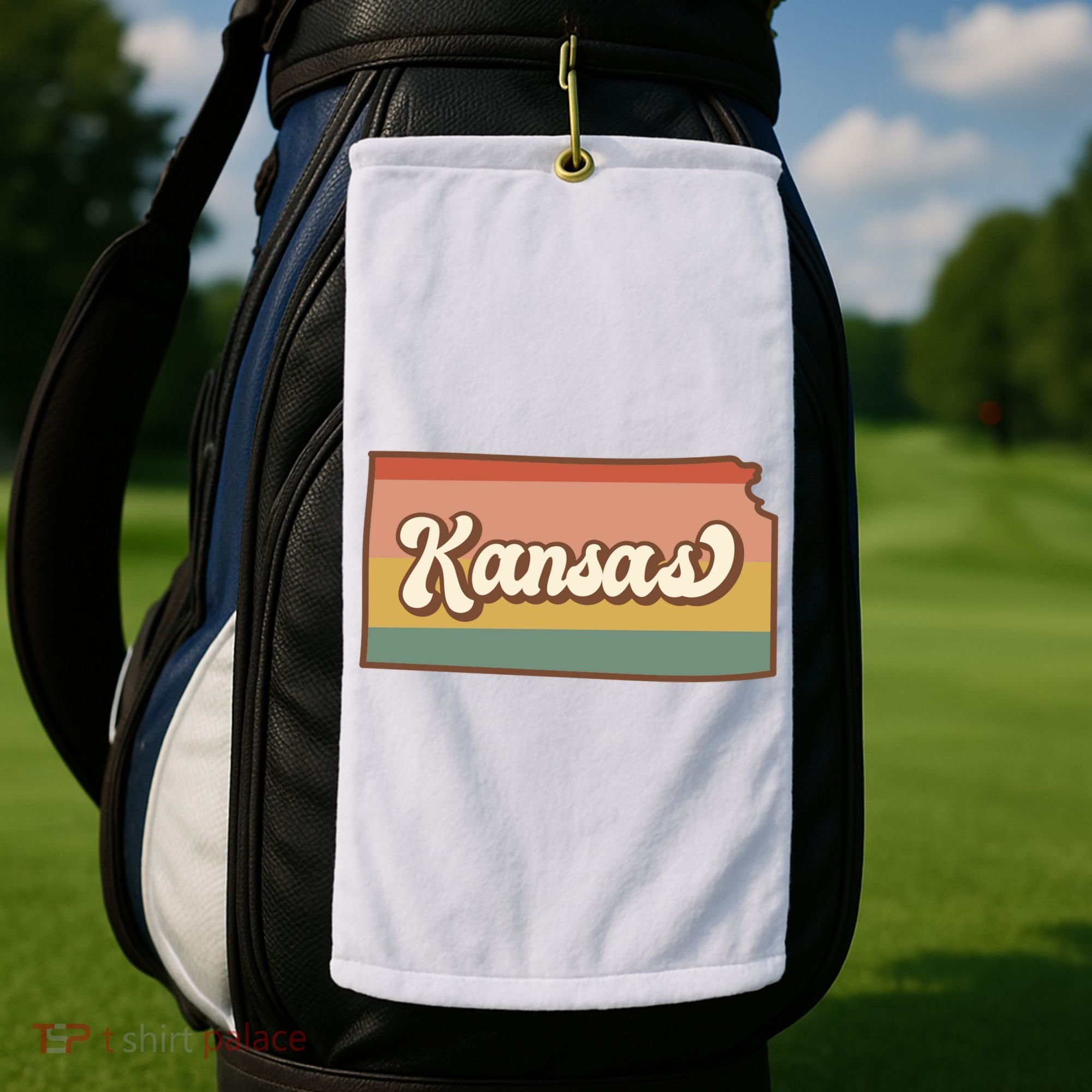 Retro Kansas Golf Towel