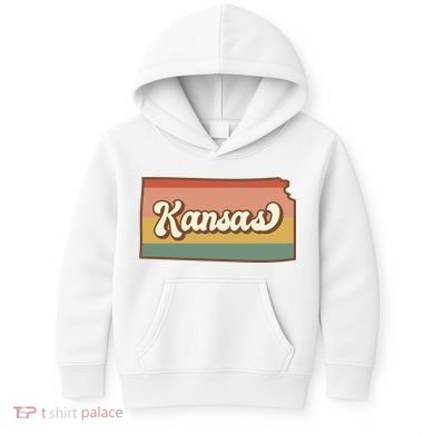 Retro Kansas Kids Hoodie