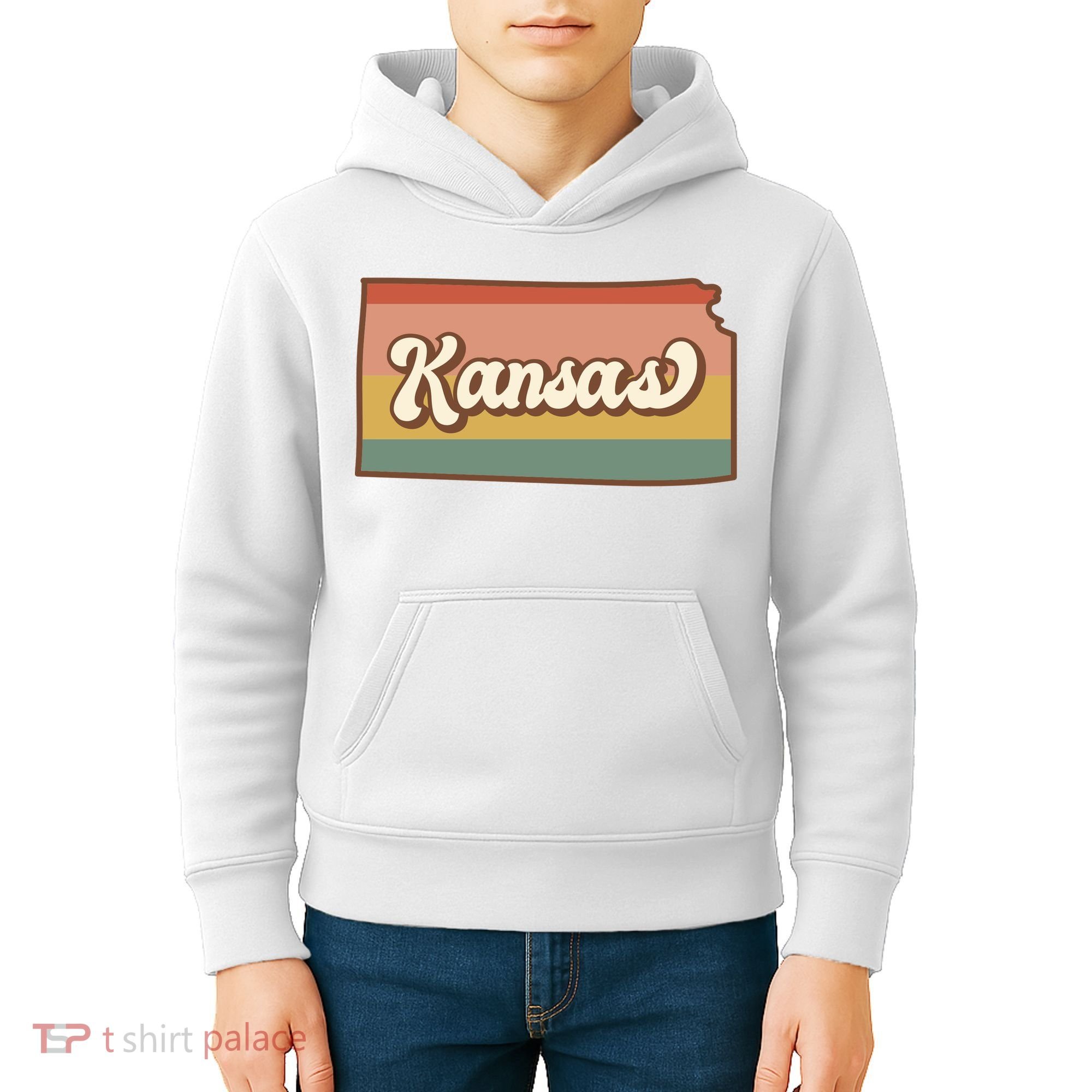 Retro Kansas Kids Hoodie
