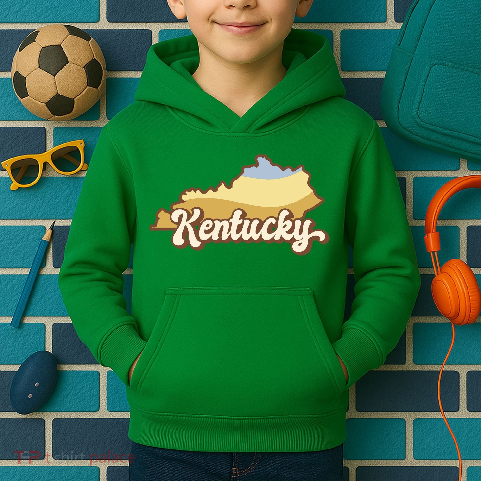 Retro Kentucky Kids Hoodie