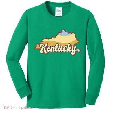 Retro Kentucky Kids Long Sleeve Shirt