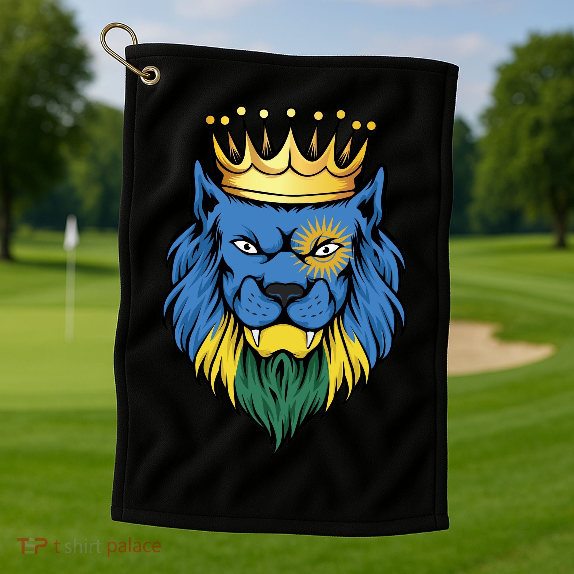 Rwanda King Golf Towel