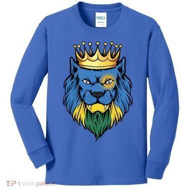 Rwanda King Kids Long Sleeve Shirt