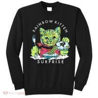 Rainbow Kitten Surprise Cute Eat Retro Animals Sweatshirt thumb 0