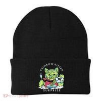 Rainbow Kitten Surprise Cute Eat Retro Animals Beanie thumb 0
