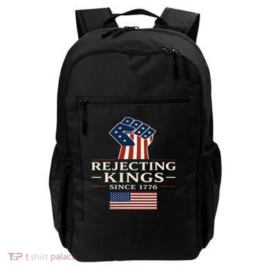 Rejecting Kings Since 1776 Hand Grip Design Backpack