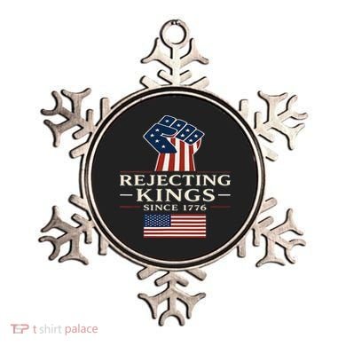 Rejecting Kings Since 1776 Hand Grip Design Ornament