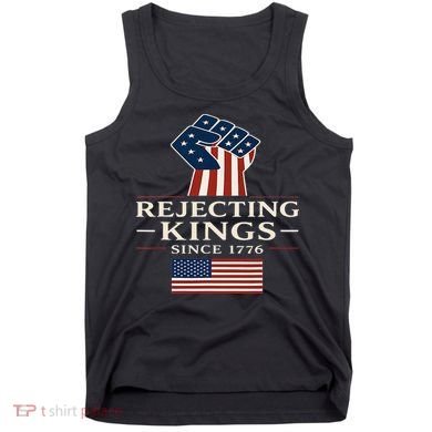 Rejecting Kings Since 1776 Hand Grip Design Tank Top