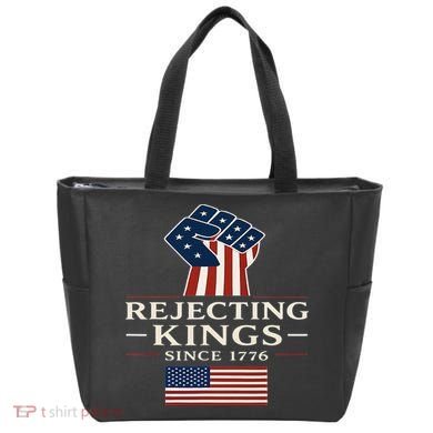 Rejecting Kings Since 1776 Hand Grip Design Tote Bag
