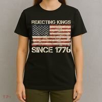 Rejecting Kings Since 1776 American Vintage Flag T-Shirt thumb 4