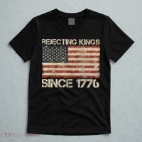 Rejecting Kings Since 1776 American Vintage Flag T-Shirt thumb 5