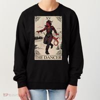 Retro Karlach The Dancer Tarot Card Game Lover Women's Sweatshirt thumb 0