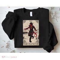Retro Karlach The Dancer Tarot Card Game Lover Sweatshirt thumb 2