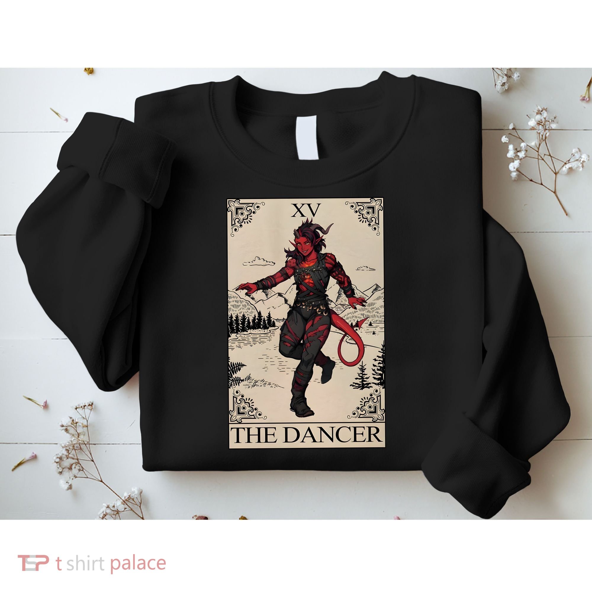 Retro Karlach The Dancer Tarot Card Game Lover Sweatshirt