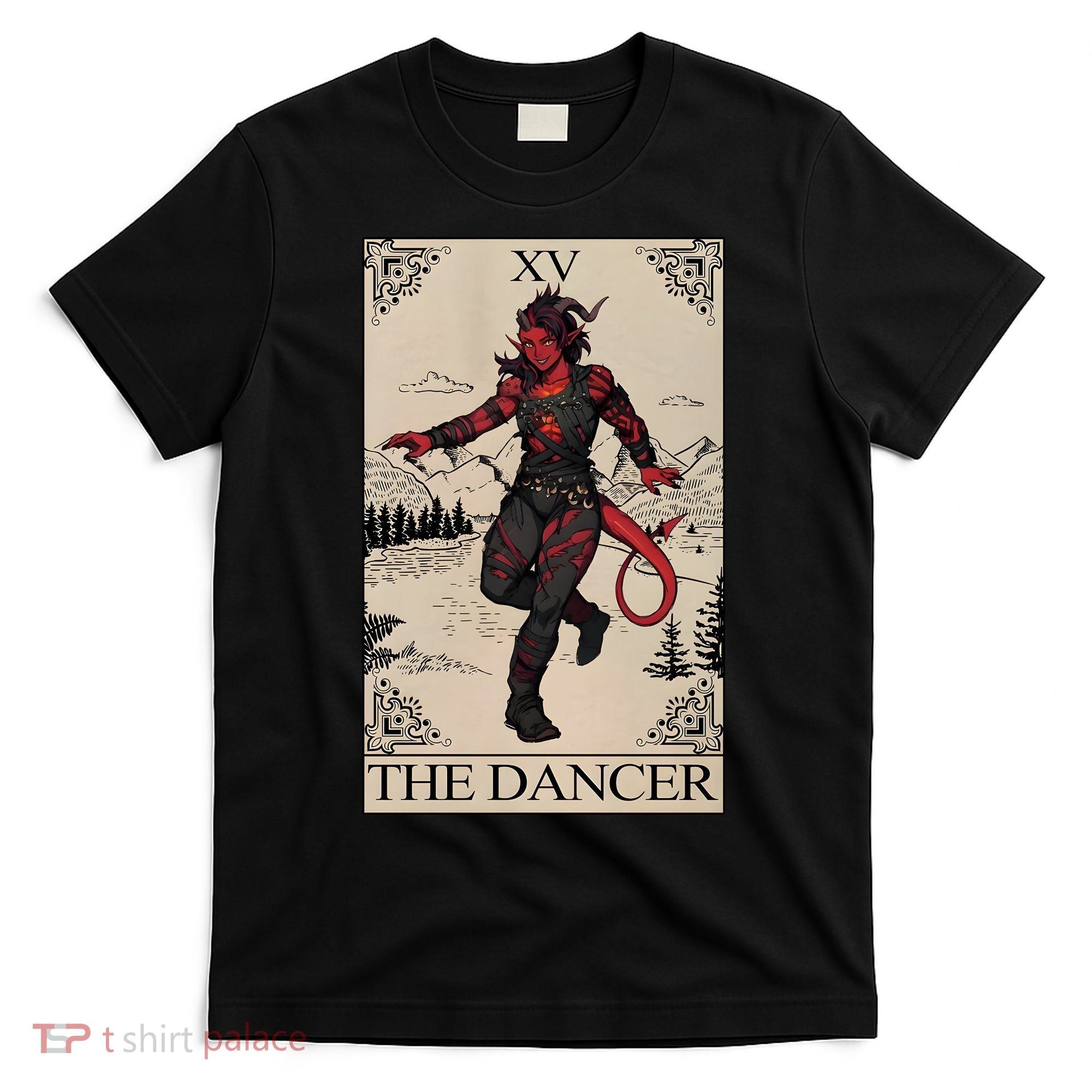 Retro Karlach The Dancer Tarot Card Game Lover T-Shirt