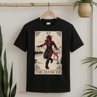 Retro Karlach The Dancer Tarot Card Game Lover T-Shirt thumb 2