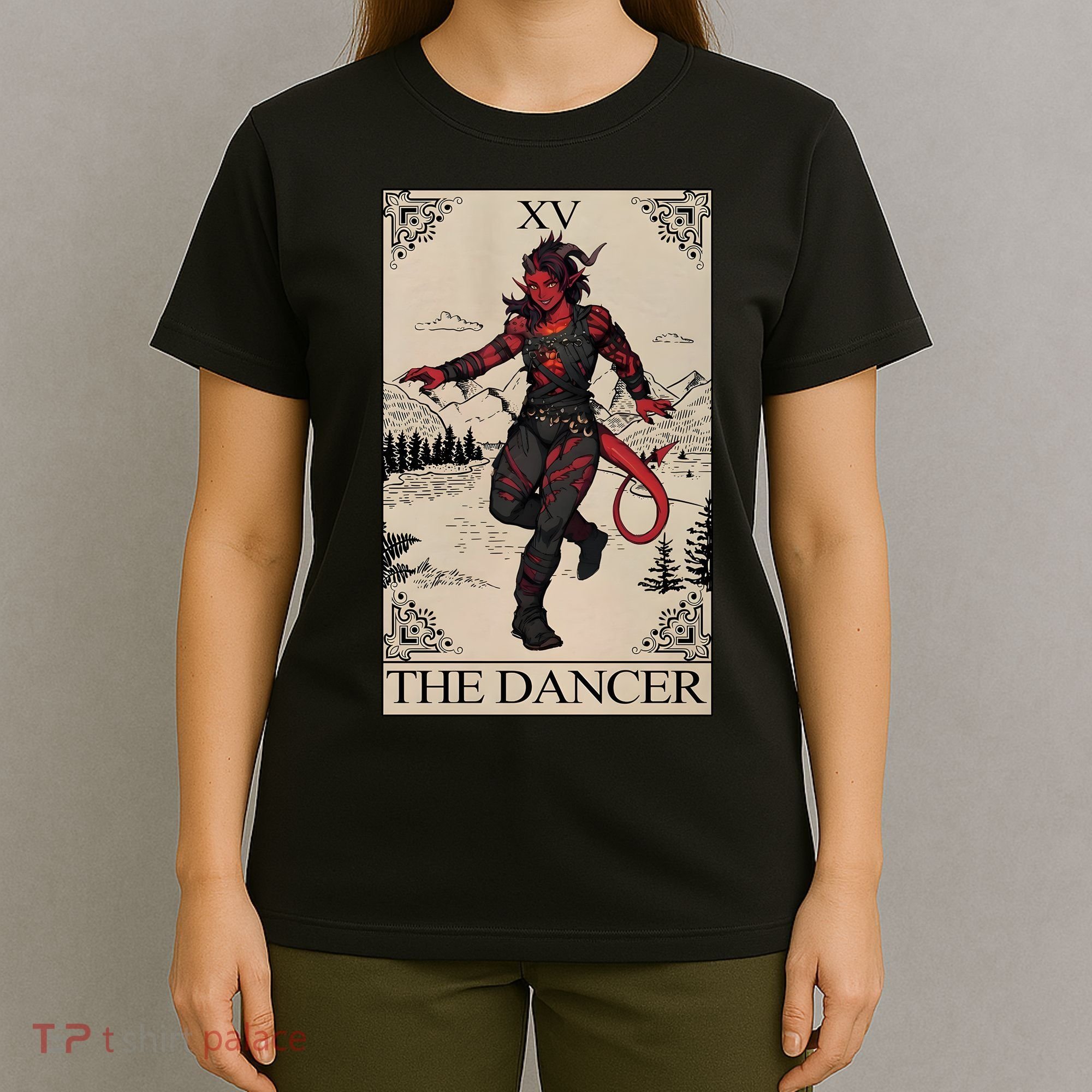 Retro Karlach The Dancer Tarot Card Game Lover T-Shirt
