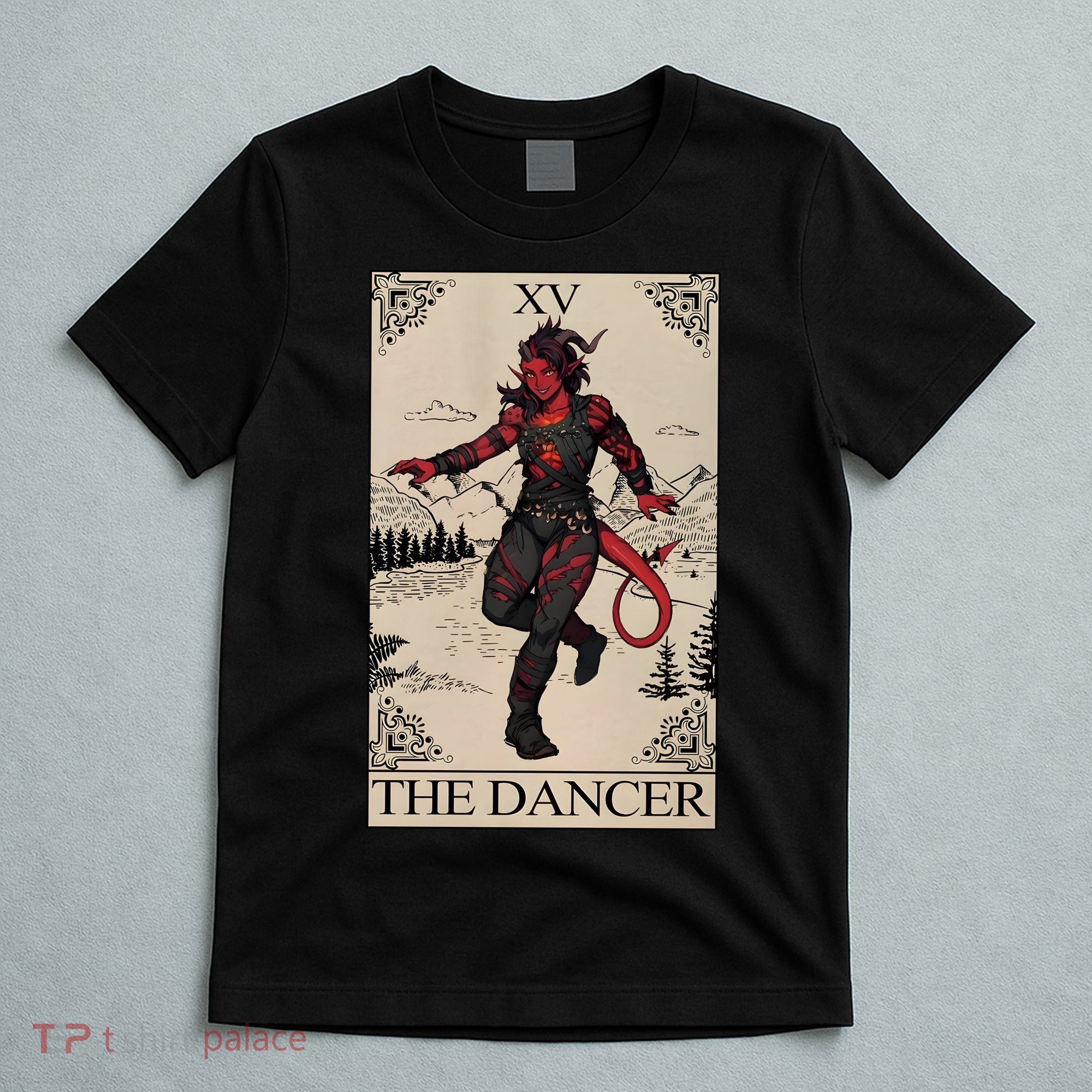 Retro Karlach The Dancer Tarot Card Game Lover T-Shirt