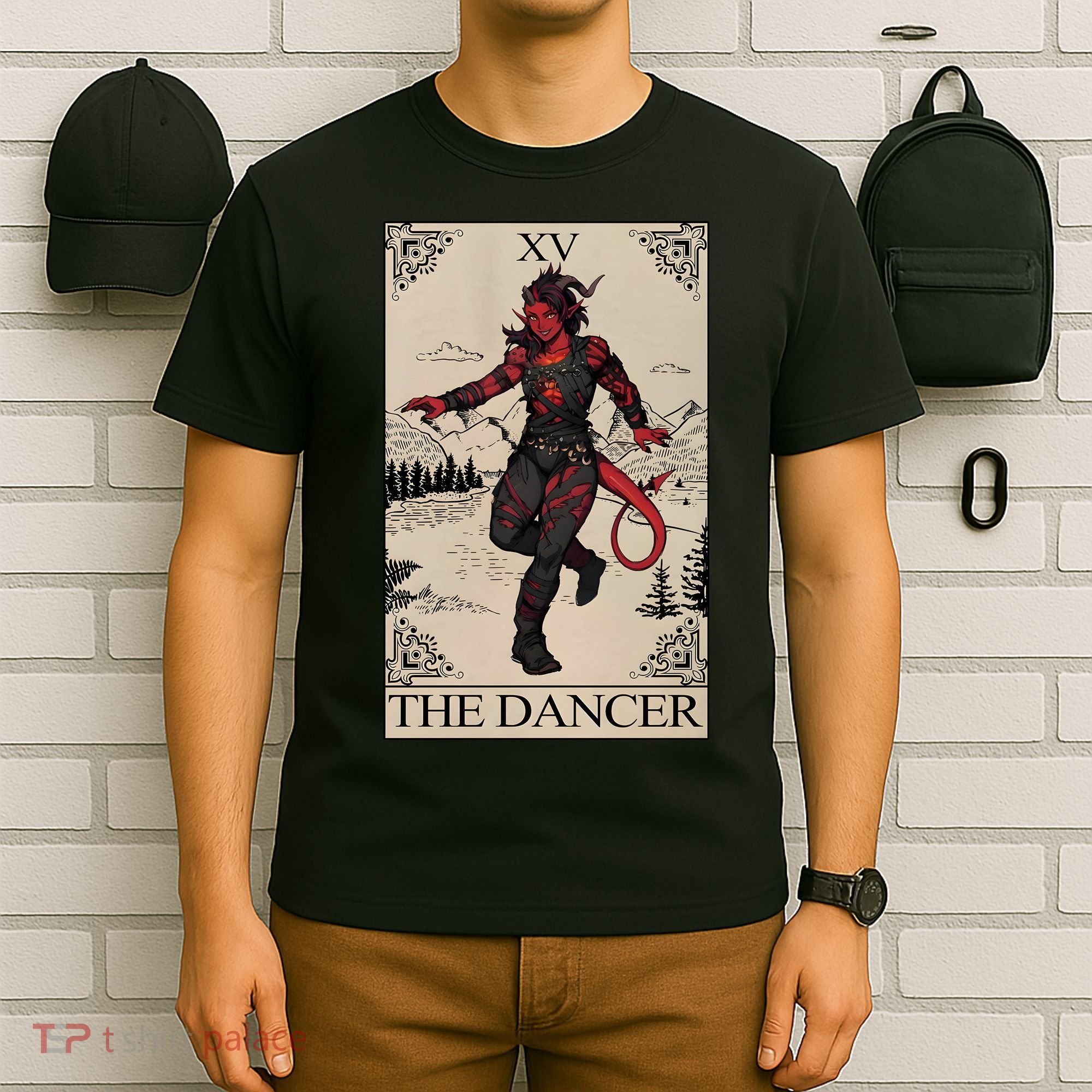 Retro Karlach The Dancer Tarot Card Game Lover T-Shirt