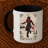 Retro Karlach The Dancer Tarot Card Game Lover Coffee Mug thumb 2