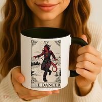 Retro Karlach The Dancer Tarot Card Game Lover Coffee Mug thumb 3