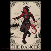 Retro Karlach The Dancer Tarot Card Game Lover Coffee Mug thumb 5