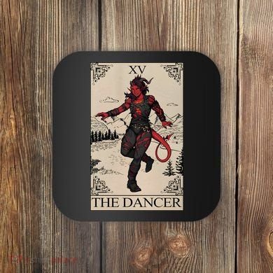 Retro Karlach The Dancer Tarot Card Game Lover Coaster