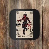 Retro Karlach The Dancer Tarot Card Game Lover Coaster thumb 0