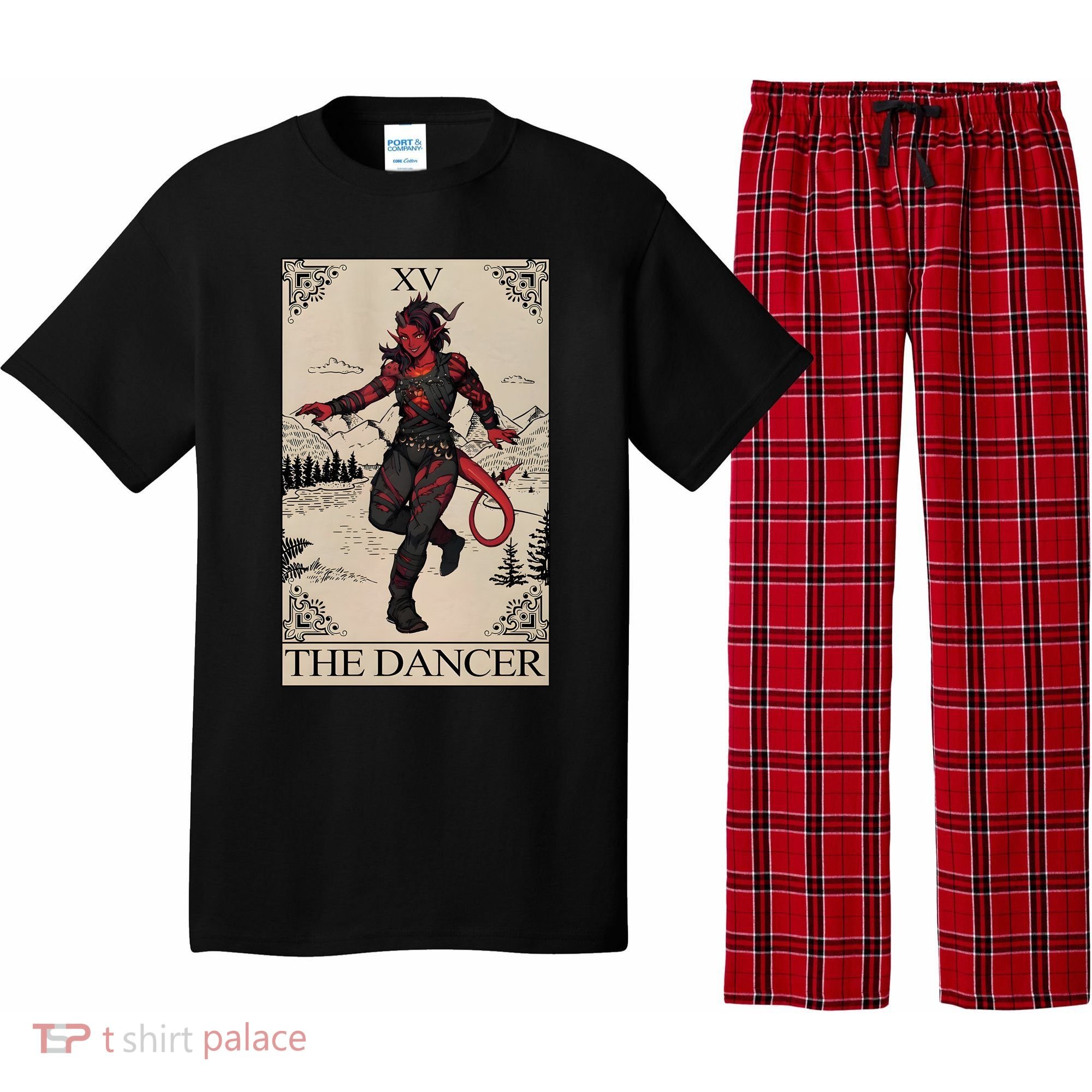 Retro Karlach The Dancer Tarot Card Game Lover Pajama Set