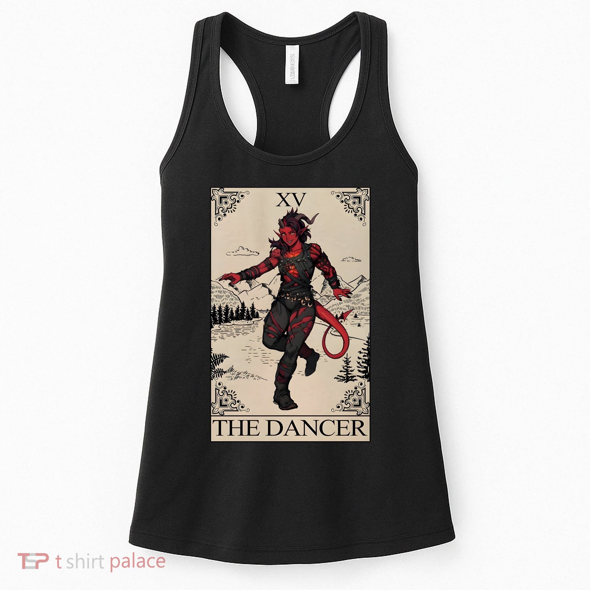 Retro Karlach The Dancer Tarot Card Game Lover Women's Tank Top