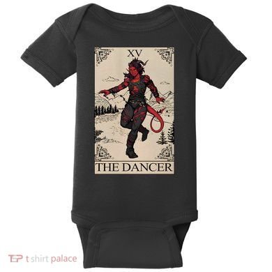 Retro Karlach The Dancer Tarot Card Game Lover Baby Bodysuit