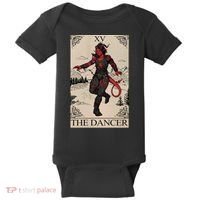 Retro Karlach The Dancer Tarot Card Game Lover Baby Bodysuit thumb 0