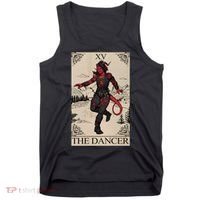 Retro Karlach The Dancer Tarot Card Game Lover Tank Top thumb 0