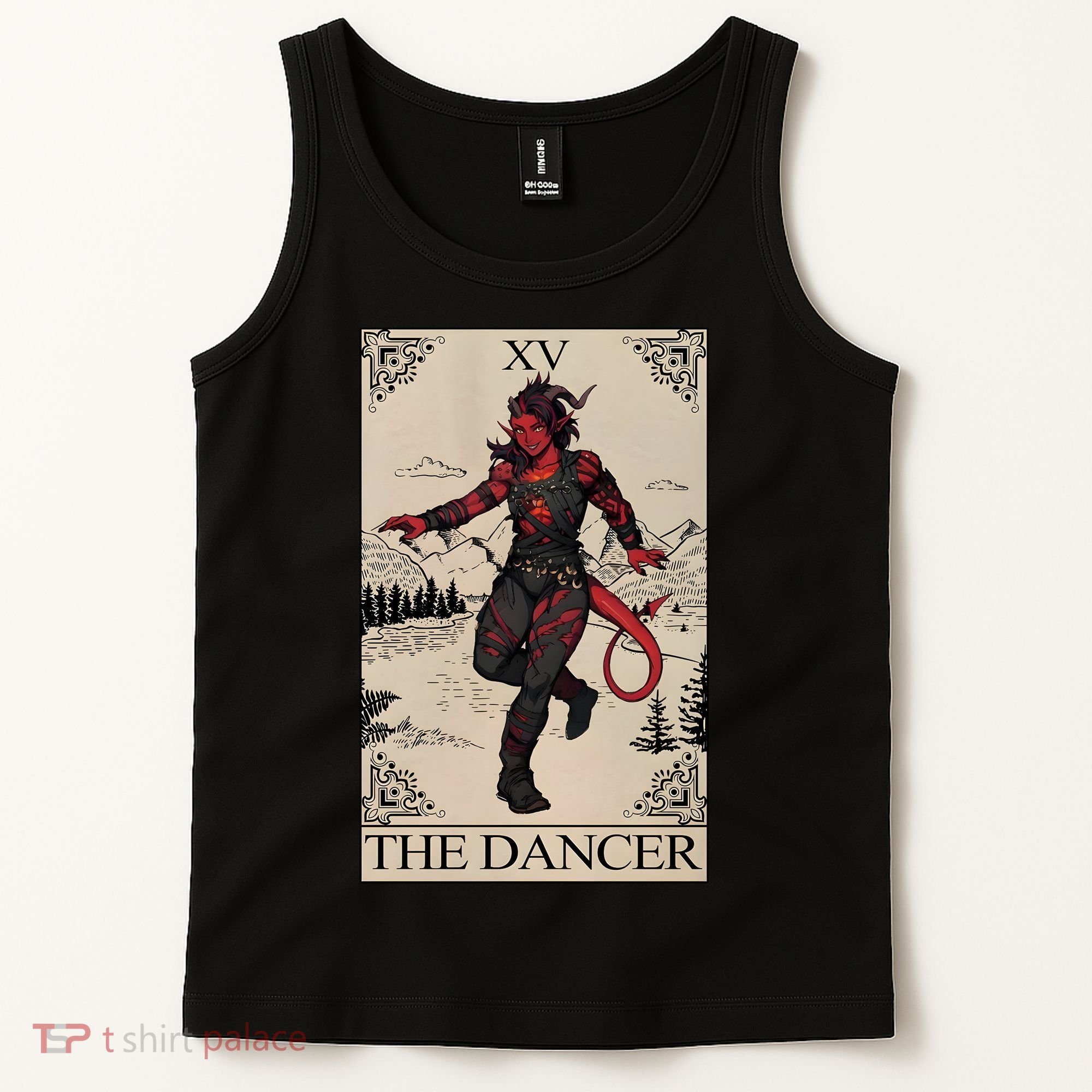 Retro Karlach The Dancer Tarot Card Game Lover Tank Top