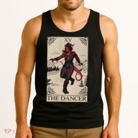 Retro Karlach The Dancer Tarot Card Game Lover Tank Top thumb 3