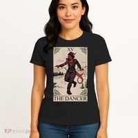 Retro Karlach The Dancer Tarot Card Game Lover Women's T-Shirt thumb 4