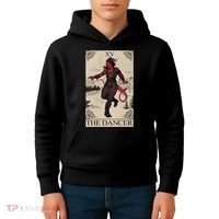 Retro Karlach The Dancer Tarot Card Game Lover Kids Hoodie thumb 4