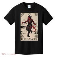 Retro Karlach The Dancer Tarot Card Game Lover Kids T-Shirt thumb 0