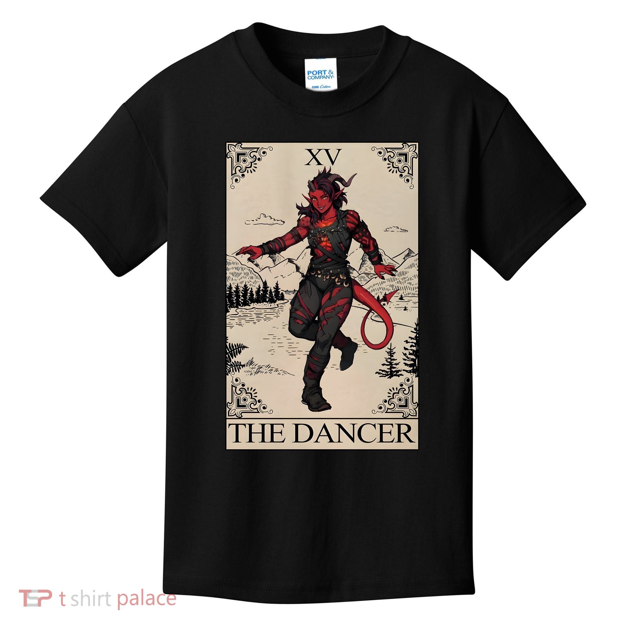 Retro Karlach The Dancer Tarot Card Game Lover Kids T-Shirt