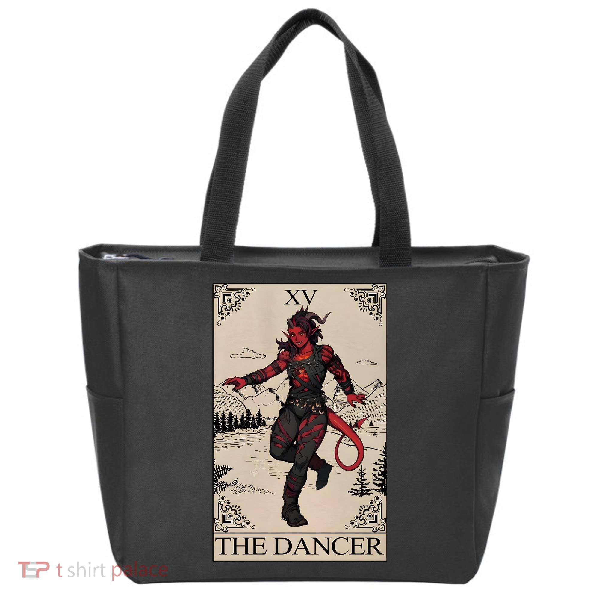 Retro Karlach The Dancer Tarot Card Game Lover Tote Bag