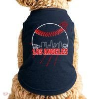 Retro Los Angeles Skyline Baseball Doggie Tank thumb 0