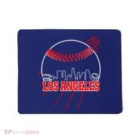 Retro Los Angeles Skyline Baseball Mousepad thumb 0