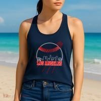 Retro Los Angeles Skyline Baseball Women's Tank Top thumb 2
