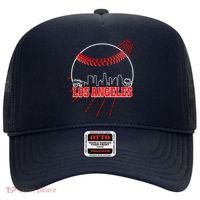 Retro Los Angeles Skyline Baseball Hat thumb 0
